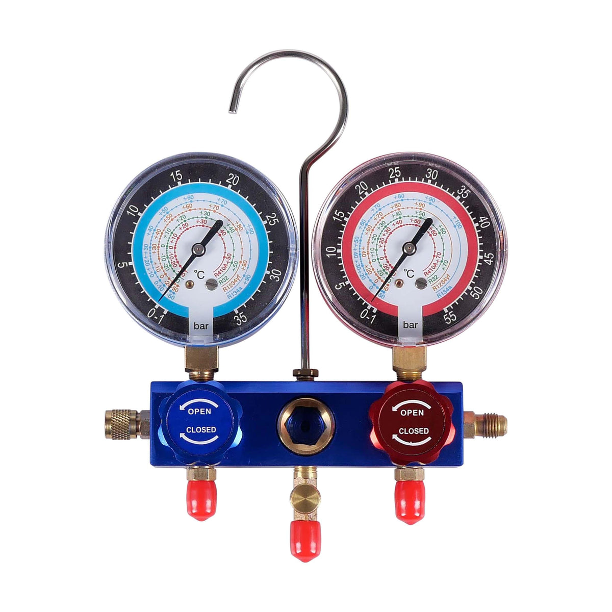 Fabbri Klimaanlagen Prüfung Satz - Manometer-Set / Klima-Diagnose-Set – MMR134HFO | Fabbri.de – Bild 2